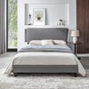 Upholstered Platform Bed Frame ,Wood Slat Support, Easy Assembly - 2 of 4
