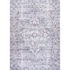 Didim Boho Gray Medallion Washable Area Rug - JONATHAN Y - 2 of 4