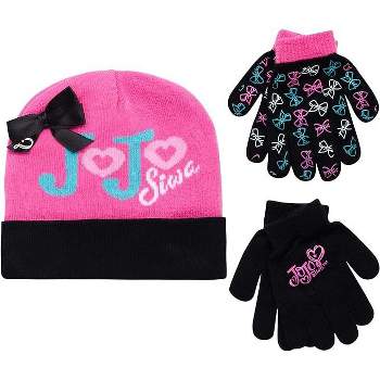 Jojo Siwa Winter Plush Earmuffs And Gloves Set, Kids Ages 4-7 : Target