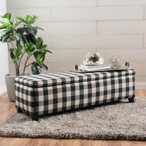Modern Storage Ottoman Bench with Hidden Compartment for Entryway or Bedroom Seating – 3irtyhousy - 1 of 4