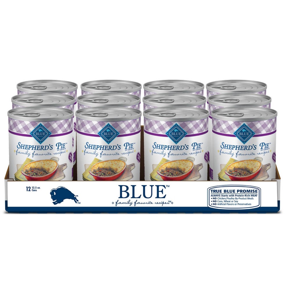 Photos - Dog Food Blue Buffalo Family Favorite Recipes Beef In Gravy Wet  - 12.5oz/1 