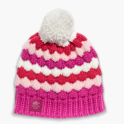 Turtle Fur Girls Jocelyn Beanie - Kids Winter Pom Hat