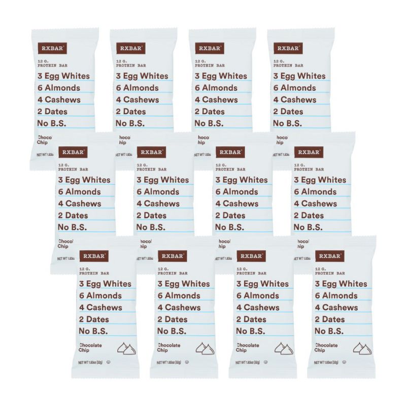 Rxbar Chocolate Chip Protein Bar - Case of 12/1.83 oz, 1 of 8