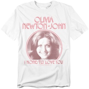 Olivia Newtonjohn I Honestly Love You Adult T-Shirt - 1 of 4