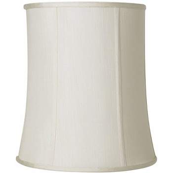 Imperial Shade Creme Medium Deep Drum Lamp Shade 12" Top x 14" Bottom x 16" High (Spider) Replacement with Harp and Finial