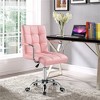 Yaheetech Modern Office Chair Height Adjustable Swivel Chair Mid Back PU Leather Chair - 2 of 4