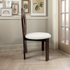Sapphtopaz Modern Simple Key-design Dining Chairs Set of 2, PU Leather Accent Chairs Kitchen Chairs with Round Cushion for Dining Room, Kitchen - 4 of 4