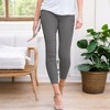 Amaryllis Women's High-Waisted Skinny Pants Stretch Fit Pull On Design - 2 of 4