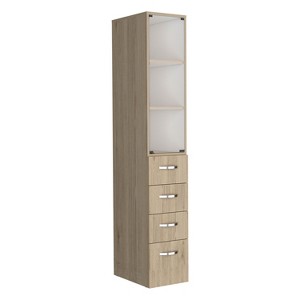 NicBex File Cabinet with 3 Shelves,Office Cabinet with Metal Handles,Modern Vertical Storage Cabinet,Filing Cabinet for Home Office - 1 of 4