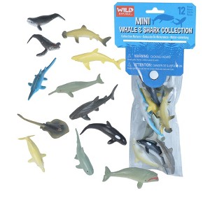 Wild Republic Polybag Mini Whale Shark Figurines, 12 Pieces - 1 of 1