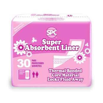 B-sure Unisex Incontinence Liner - Butterfly Shape, Light, 24