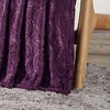 Dama Scroll All Season Embossed Pattern Ultra Soft and Cozy 50" x 60" Throw Blanket, Plum - 3 of 4
