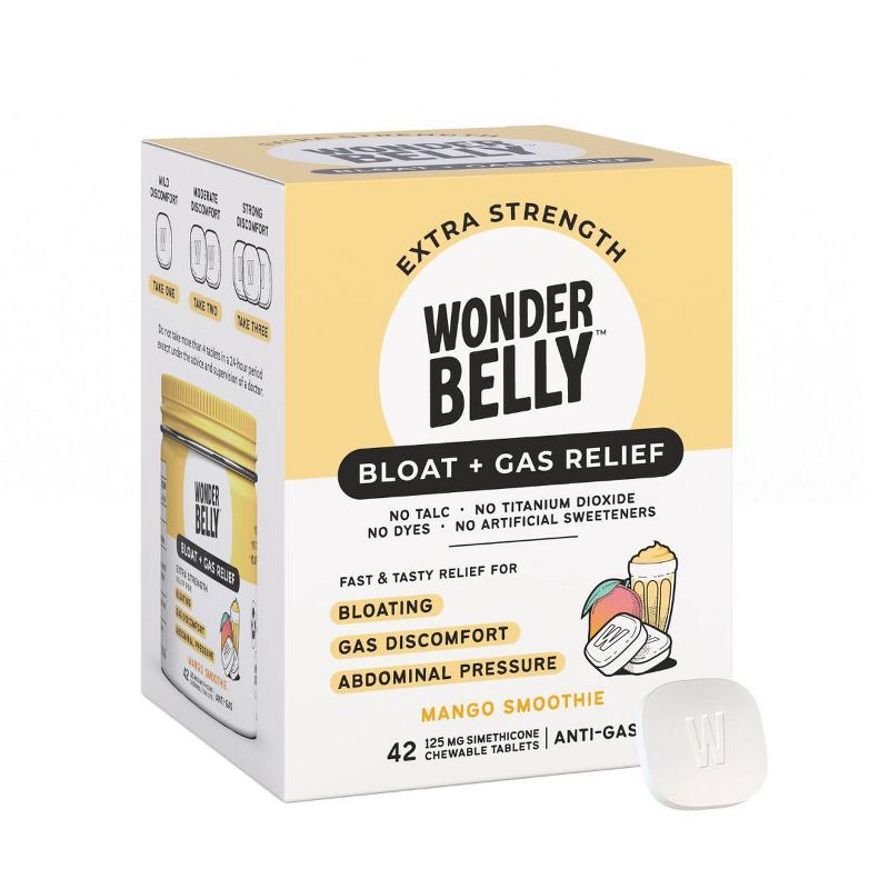 Wonderbelly Bloat + Gas - Mango Smoothie - 42ct, 3 of 8