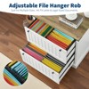 2 Drawer Farmhouse File Cabinet with Hanging File Folders for A4/Letter/Legal Size Documents ,30" Wood Lateral Filing Cabinet for Home Office - 3 of 4