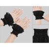 INSPIRE CHIC Women's Lace Fingerless Wrist Length Wedding Elegant White Ruffled Floral Gloves 1 Pair - 3 of 4