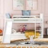 NicBex Twin Size Bunk Bed Multifunctional Design Loft Bed Pine Frame Bed Frame with Guardrails, Slide and Ladder, No Box Spring Required - 2 of 4