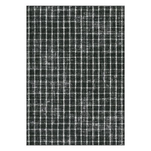 Indoor Modern Washable Living Room Rugs, Ultra Thin Soft Non Slip Geometric Checkered Throw Carpet for Bedroom Dining Room - 1 of 4