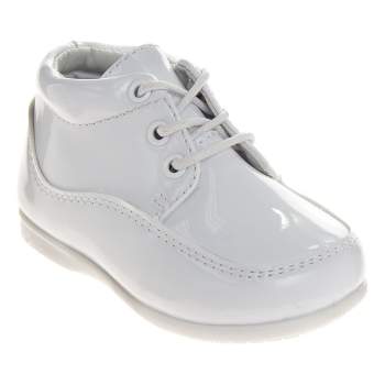 Josmo Baby Boys' Lace up First Walking Shoes - Soft and Flexible for All Day Wear-Perfect for Baptisms, Weddings, and Special Events (Infant/Toddler)