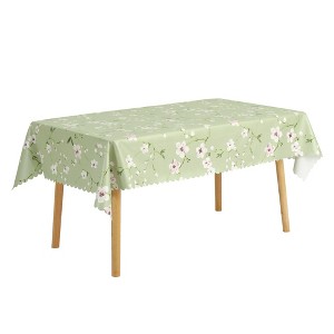 Unique Bargains Dining Rectangle Vinyl Oil Proof Wrinkle-Resistant Tablecloth 1 Pc - 1 of 4