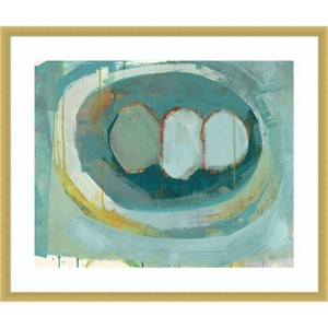 Amanti Art Blue Nest I by Lindsey Newman Wood Framed Wall Art Print - 1 of 4