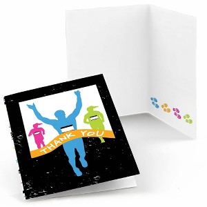 Big Dot of Happiness Set the Pace - Running - Track, Cross Country or Marathon Party Thank You Cards (8 Count) - 1 of 4