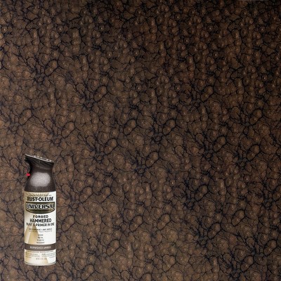 Rust-Oleum 12oz Universal Forged Hammered Spray Paint Burnished Amber: Oil-Based, Interior & Exterior, 20 Sq Ft Coverage