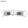 NicBex TV Stands for 75 inch TV,Modern Entertainment Center with Cabinets and Open Shelves,TV Console for Living Room, Bedroom, Home,Brown - 3 of 4