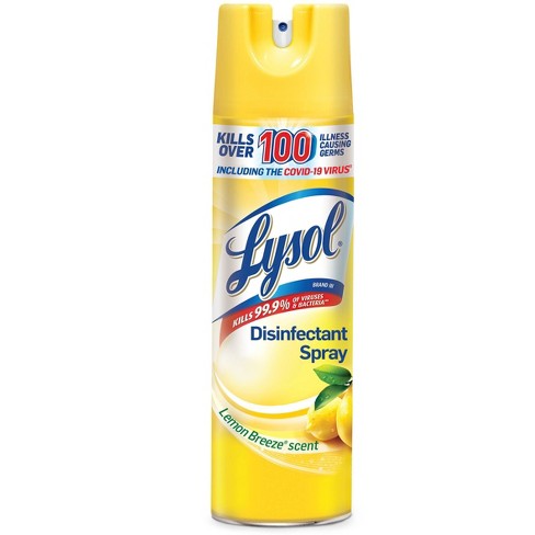 Lysol Disinfectant Spray Lemon Breeze 19 Oz : Target