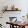 MH London Venice 36" Wall Mounted Shelves Mango Wood & Iron - 2 of 4