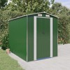 vidaXL Galvanized Steel Garden Shed - Durable and Weather-Resistant Tool Storage - Green (75.6"x107.9"x87.8"); Ventilated with Front and Back Vents - 2 of 4