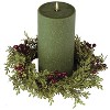 Sullivans Artificial Mini Leaf with Berries Accent Wreath - 2 of 2