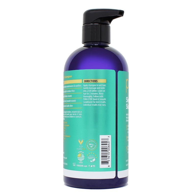 Pura d&#39;or Sleek &#38; Smooth Shampoo - 16 fl oz, 3 of 5