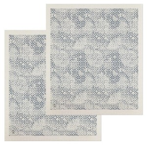 Briarwood Lane Distressed Floral Swedish Dishcloth (2-pack) - 1 of 4