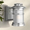 Generation Lighting Newport 9" Brushed Steel Outdoor Wall Light - 2 of 3