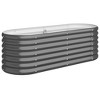 Garden Raised Bed Powder-coated steel Medium Durable vidaXL - 2 of 4