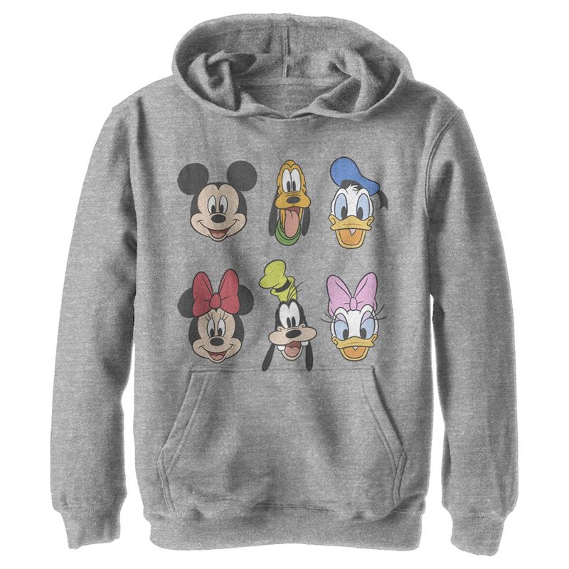 Boy's Disney Mickey and Friends Group Portraits Pull Over Hoodie, 1 of 5