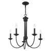 Livex Lighting Estate 5 - Light Chandelier in  Black - 4 of 4