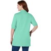 Woman Within Elbow-Sleeve Polo Tunic - 3 of 4