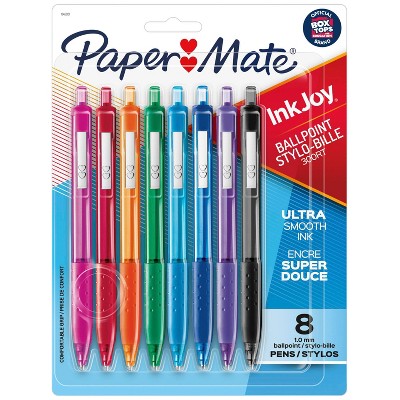 Paper Mate Ink Joy 300RT 8pk Ballpoint Pens 1.0mm Multicolored