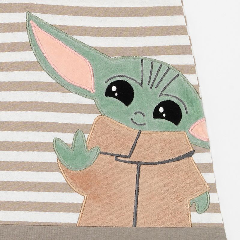 Lambs & Ivy Star Wars Baby Yoda Grogu The Child Cotton Wearable Blanket, 3 of 6
