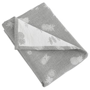 3 Layer Muslin Cotton Toddler Blanket, Super Soft and Warm Crib Blanket - NTBAY - 1 of 4