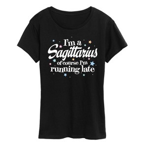 Women's - Instant Message - I'm A Sagittarius Short Sleeve Graphic T-Shirt - 1 of 4