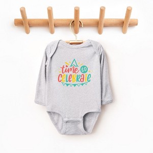 The Juniper Shop Time To Celebrate Baby Long Sleeve Bodysuit - 1 of 3