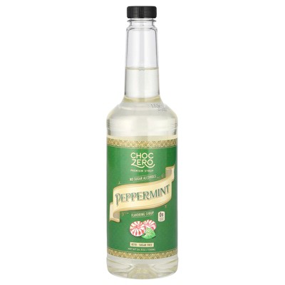 ChocZero Flavoring Syrup, Peppermint , 26.5 oz (750 ml)