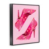 Stupell Industries Pink Glam Logo Shoes Framed Giclee Art - 2 of 4