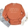 Simply Sage Market Hand Drawn Hello Pumpkin Garment Dyed Long Sleeve - 3 of 4