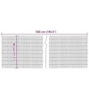 vidaXL Garden Fence 196.9"x31.5" Reed - 4 of 4