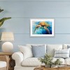 Stupell Industries Graceful Swimmer Tortoise Framed Print Under Glass Art - 3 of 4