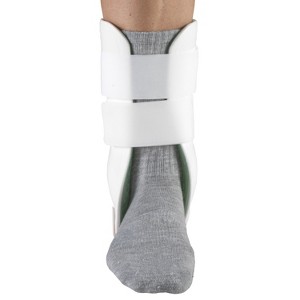 OTC Ankle Brace, Stirrup Style, Airform Pads, White, Right - 1 of 4