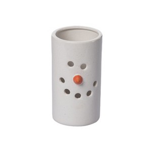 Transpac Large Rustic Dolomite Snowman Luminary Decorative Figurine for Christmas Tabletop Indoor Holiday Decor - 1 of 1
